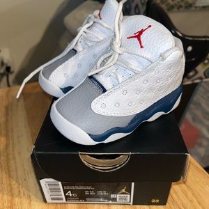 Jordan 13 White/Blue 4c Toddler